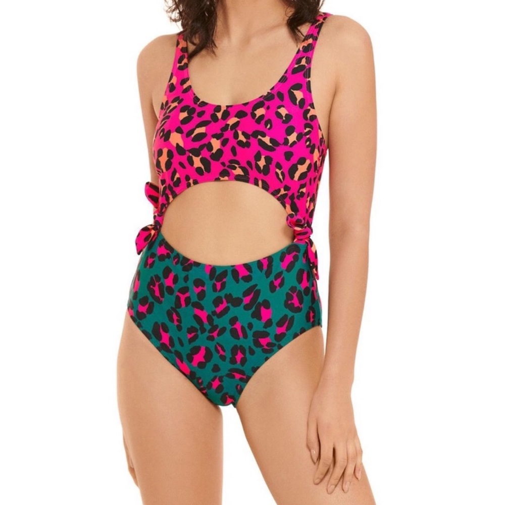 Decree Animal Print One Piece Bathing Suit